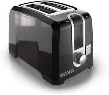 BLACK+DECKER 2-Slice Toaster, One Size, black