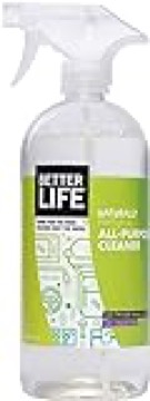 BETTER LIFE All Purpose Cleaner - Multipurpose Home and Kitchen Cleaning Spray for Glass, Countertops, Appliances, Upholstery & More - Multi-surface Spray Cleaner - 32oz Clary Sage & Citrus